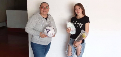 Entrega de material deportivo
